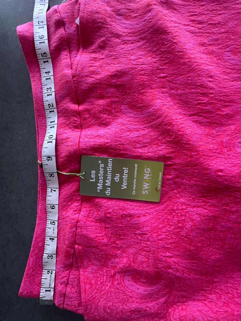 NWT Swing Control Skort Color Pink and Coral Paisley Sz 16 - Picture 6 of 6